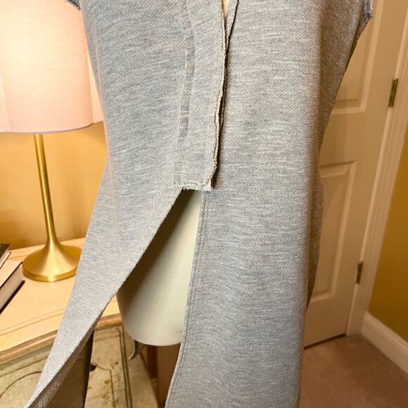 Drew Snap Button Split Front Tunic Size XS French Terry in Heather Gray NWOT - Picture 4 of 8